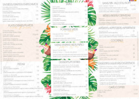 Le Jardin D'ete menu