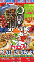 Chapati Montbe Pizzeria food