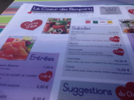 Le Coeur Des Remparts menu