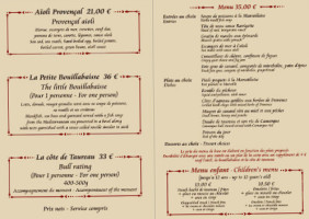 L'Escaladou menu