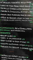 La Bobine menu