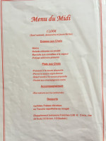 Jardin D'asie menu