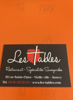 Les Tables food