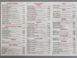 Le Rawal menu