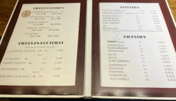 Bar Restaurant Le Schuss menu