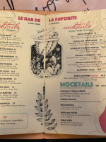 La Favorite menu