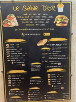 Le Sable D'or menu