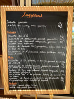 L'orangerie menu