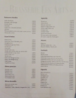 Les Merveilles menu