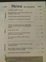 La Croisee des Saveurs menu