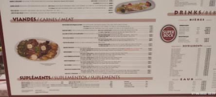 Pedar Alta menu