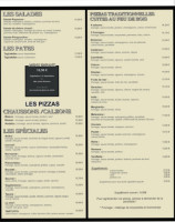 Restaurant Pizzeria L'italien menu