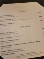 Bistrot Carnot menu