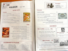 Polidor menu