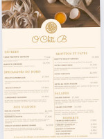 O Ch'ti B menu