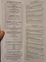 Sapristi menu