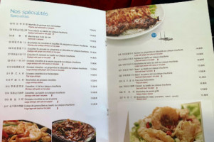 L'elysee Val D'europe menu