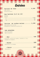 Le Caiman menu