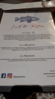 Le petit rest'eau menu