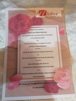 L'alcove menu