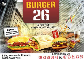 Burger 26 food