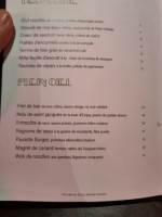 Paulette menu