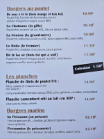 Yalta Burger Normand menu