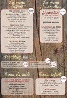 Au Cochon Rouge menu