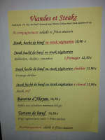 L'entrevalais Cafe menu