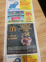 McDonald's menu