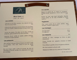 M Restaurant menu