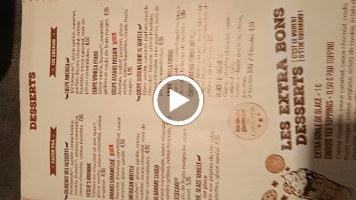 Buffalo menu