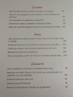 Le Bistroy menu