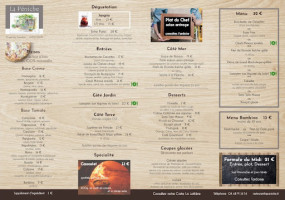 La PÉniche menu