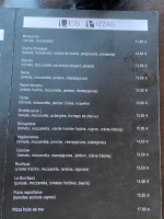 Le Voilier menu