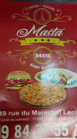 Masta Pizza food