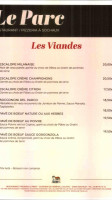 Du Parc menu