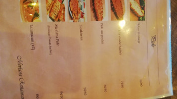 Mevlana menu