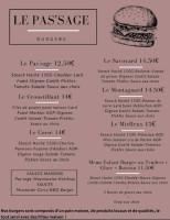 Le Bistrot Du Temple menu