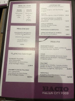 Bacio menu