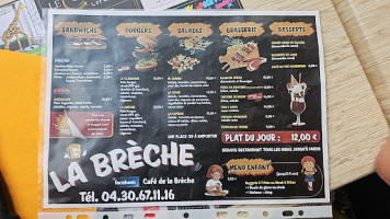 De La Breche menu