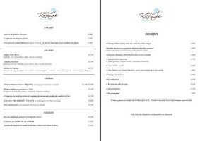 Le Refuge Cafe menu