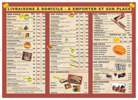 Pizza Du Vexin menu