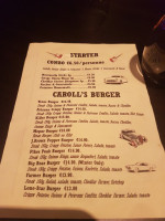 Le Caroll's menu