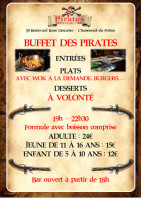 Pirates menu