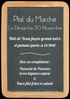 L'atelier St Pere Bar Restaurant menu