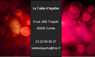 La Table d' Agathe food