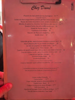 Chez Doume menu