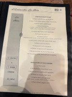 L'Embarcadere menu