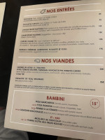 La Fonderie menu